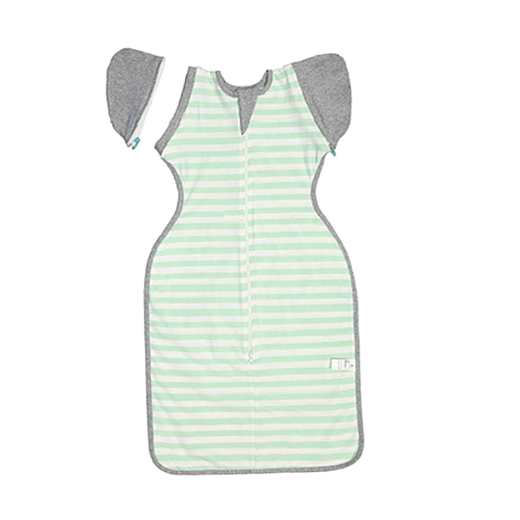 Baby Infant Sleeping Wrap Cotton Sleeping Bag XL (9-12 Months) Green stripe