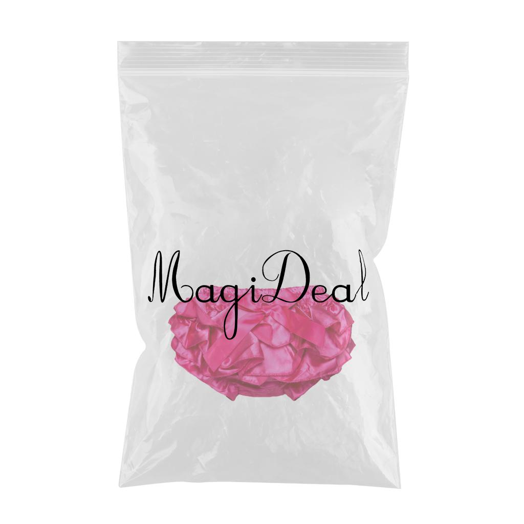 Baby Girls Soft Cotton Satin Diaper Cover Bloomers  12-24M Rose