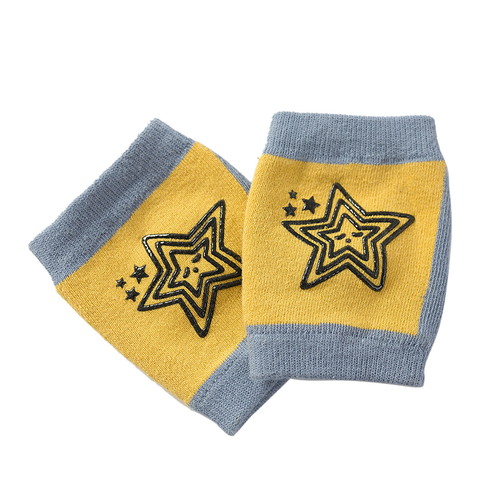 Breathable Cotton Baby Elbows Non-Slip Children's Knee Pads  Yellow