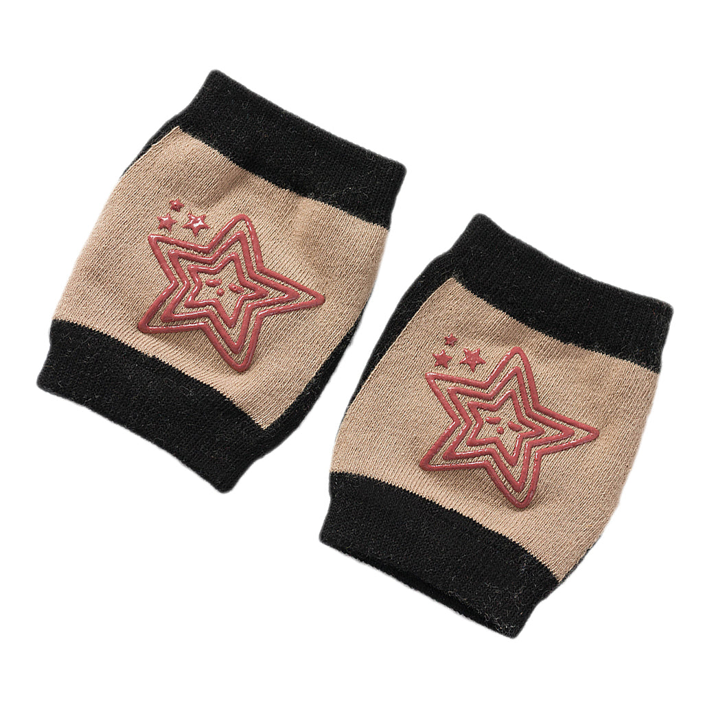 Breathable Cotton Baby Elbows Non-Slip Children's Knee Pads  Khaki
