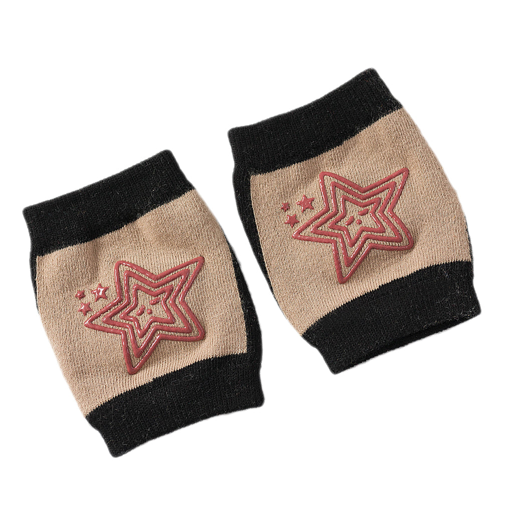 Breathable Cotton Baby Elbows Non-Slip Children's Knee Pads  Khaki