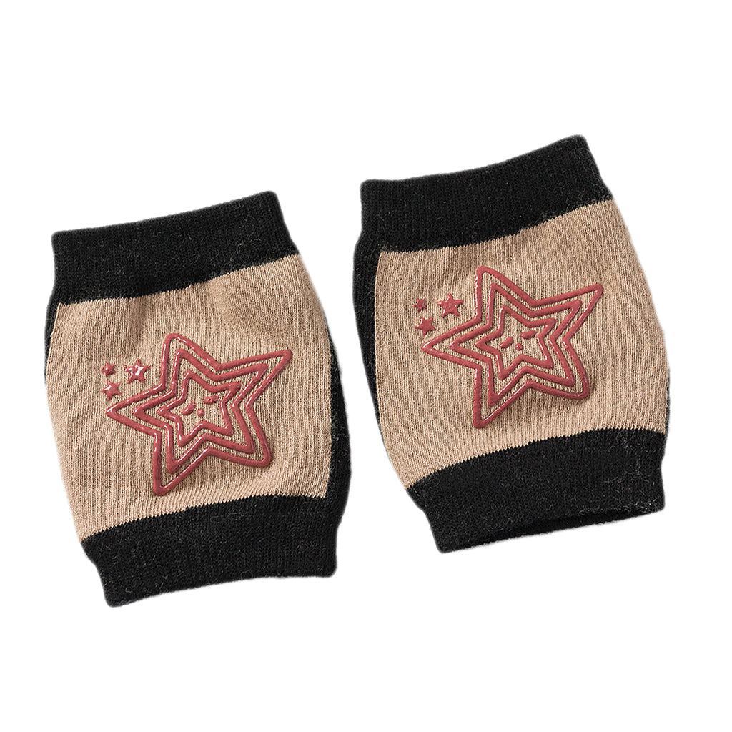 Breathable Cotton Baby Elbows Non-Slip Children's Knee Pads  Khaki