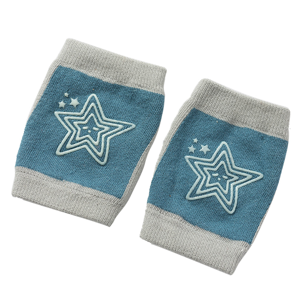 Breathable Cotton Baby Elbows Non-Slip Children's Knee Pads  Blue