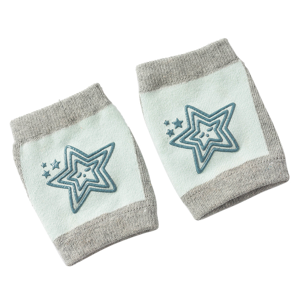 Breathable Cotton Baby Elbows Non-Slip Children's Knee Pads  Light green