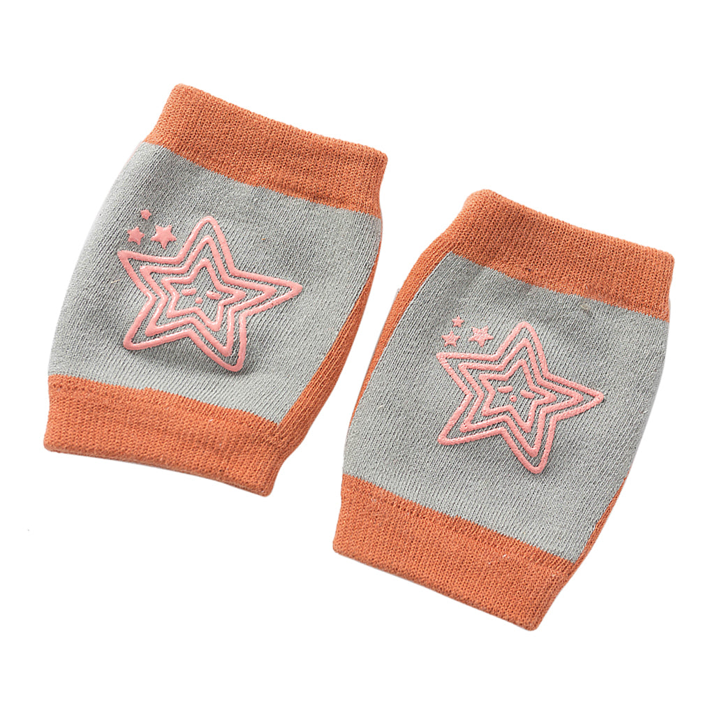 Breathable Cotton Baby Elbows Non-Slip Children's Knee Pads  Light grey