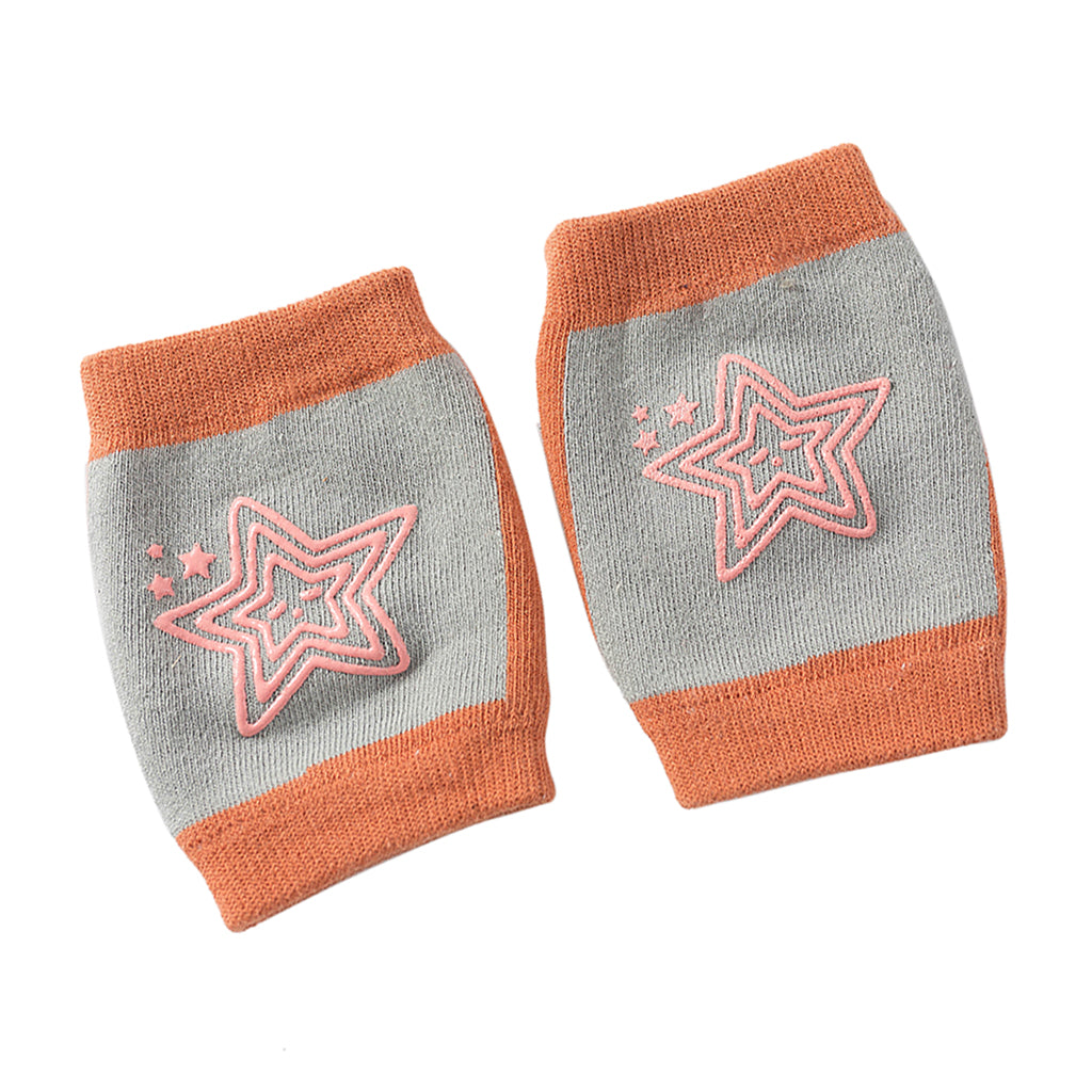 Breathable Cotton Baby Elbows Non-Slip Children's Knee Pads  Light grey