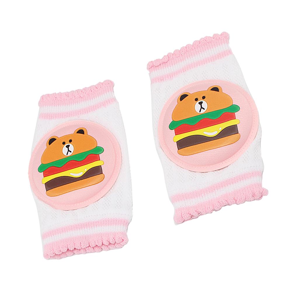 Kids Soft Anti-slip Elbow Cushion Crawling Knee Pad  Pink