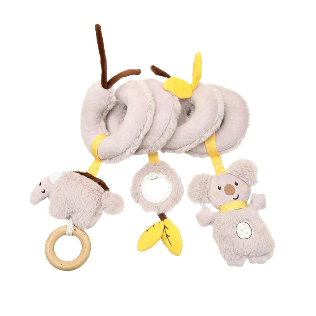 Baby Boys Girls Pram Handbell Stroller Hanging Plush Toy  Koala