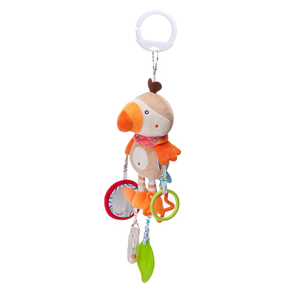 Cute Cartoon Animal Wind Chime Bed Trailer Hanging Toys Parrot