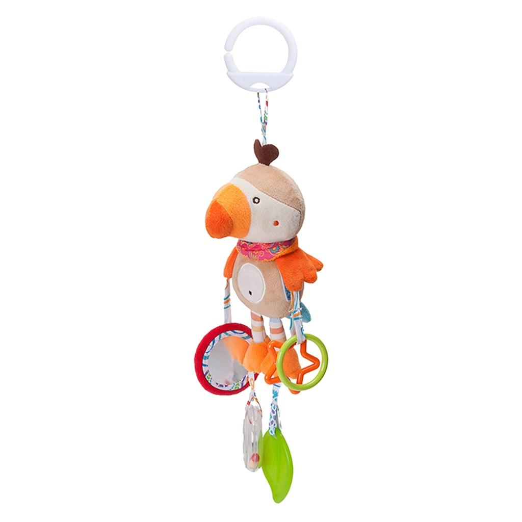 Cute Cartoon Animal Wind Chime Bed Trailer Hanging Toys Parrot