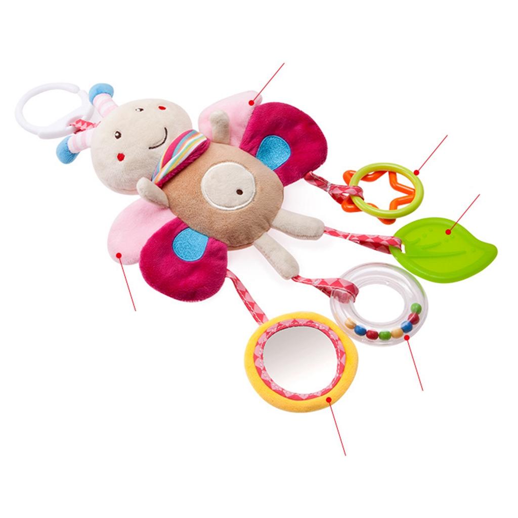 Cute Cartoon Animal Wind Chime Bed Trailer Hanging Toys Bee