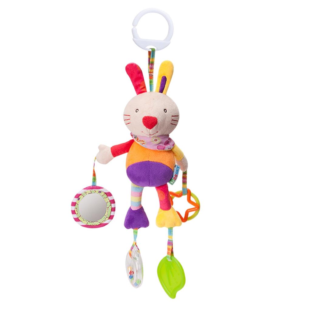 Cute Cartoon Animal Wind Chime Bed Trailer Hanging Toys Rabbit