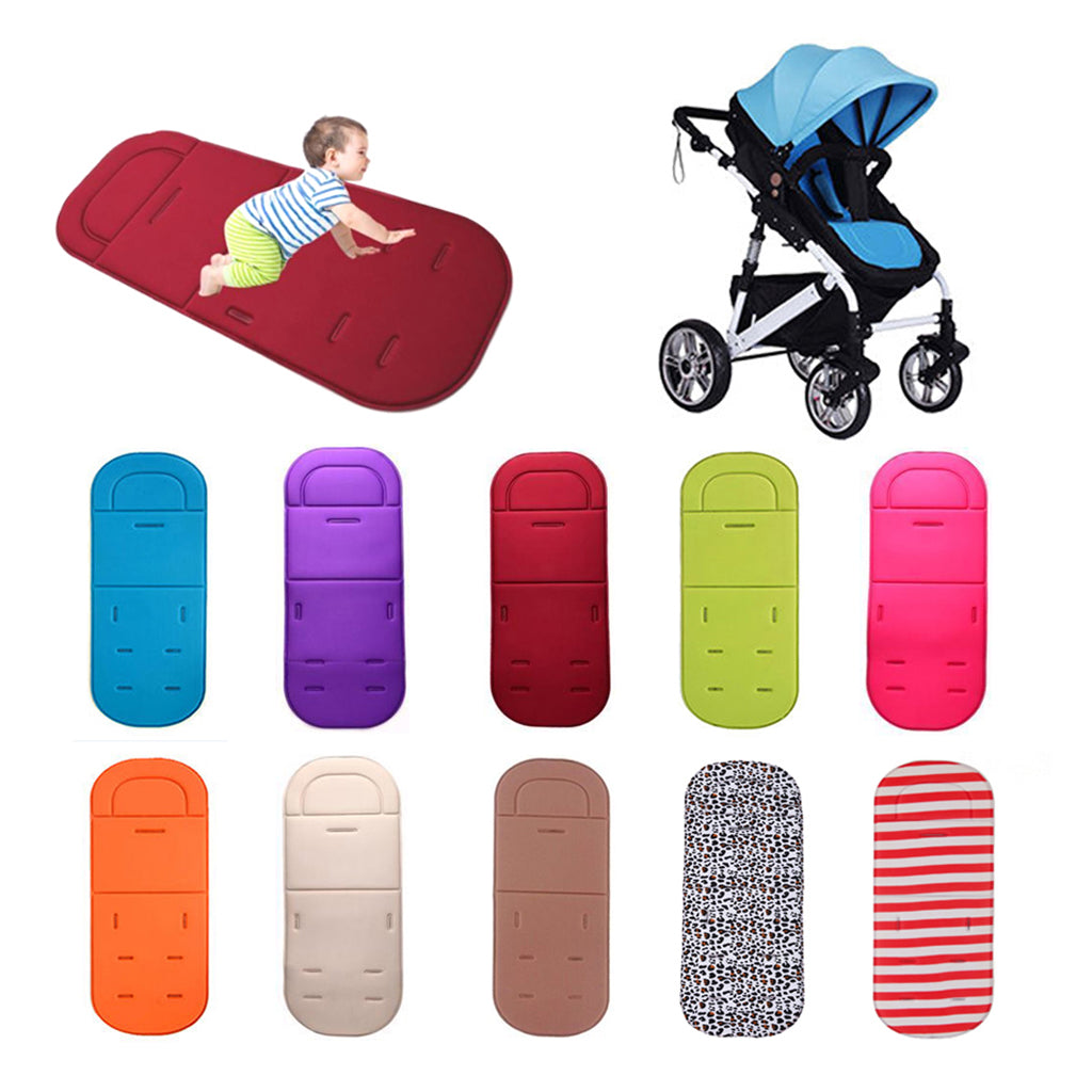 Universal Stroller Pram Pushchair Car Seat Liner Cushion Pad Mat for Kids Blue