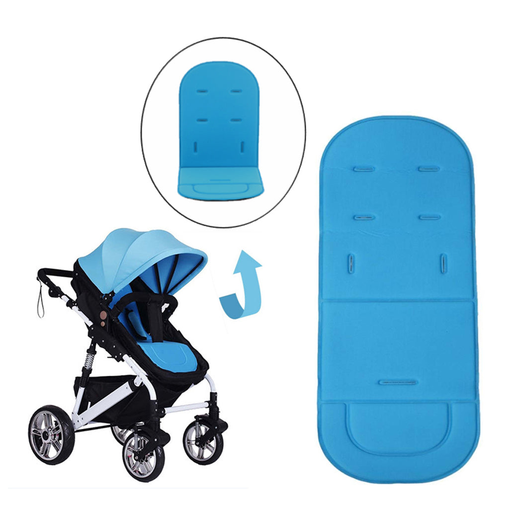 Universal Stroller Pram Pushchair Car Seat Liner Cushion Pad Mat for Kids Blue