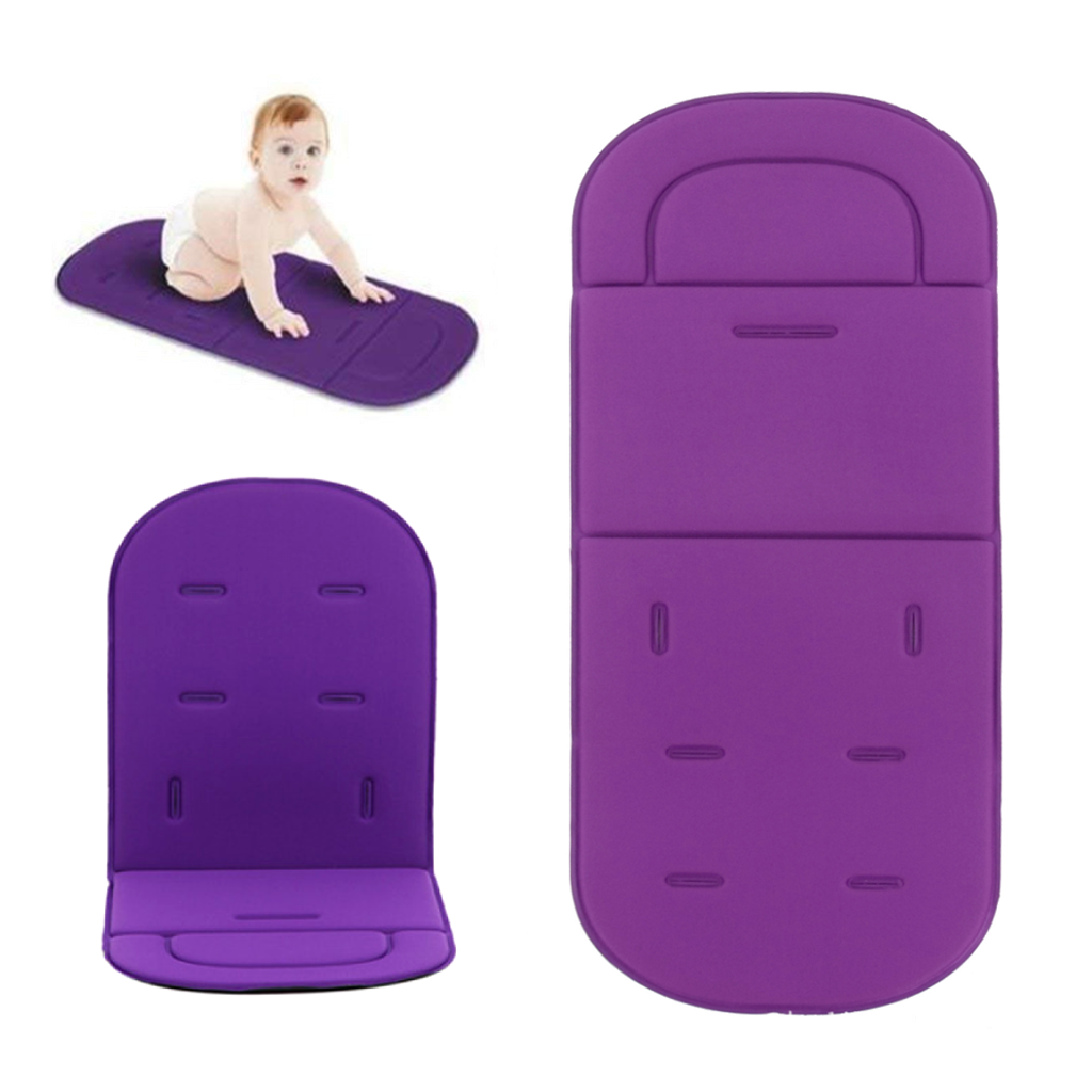 Universal Stroller Pram Pushchair Car Seat Liner Cushion Pad Mat for Kids Purple