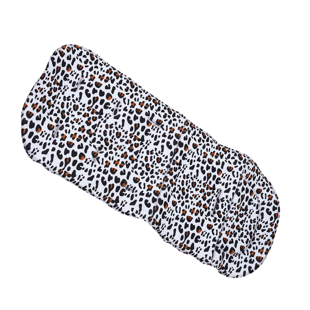 Universal Stroller Pram Pushchair Car Seat Liner Cushion Pad Mat for Kids Leopard