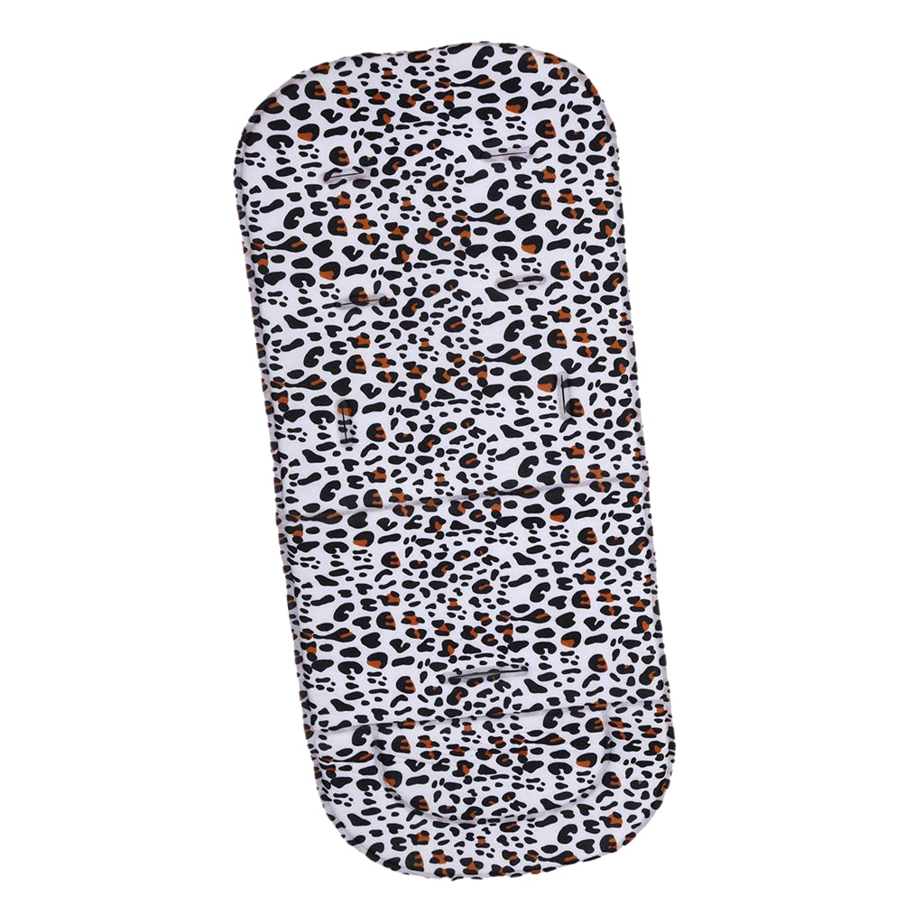 Universal Stroller Pram Pushchair Car Seat Liner Cushion Pad Mat for Kids Leopard