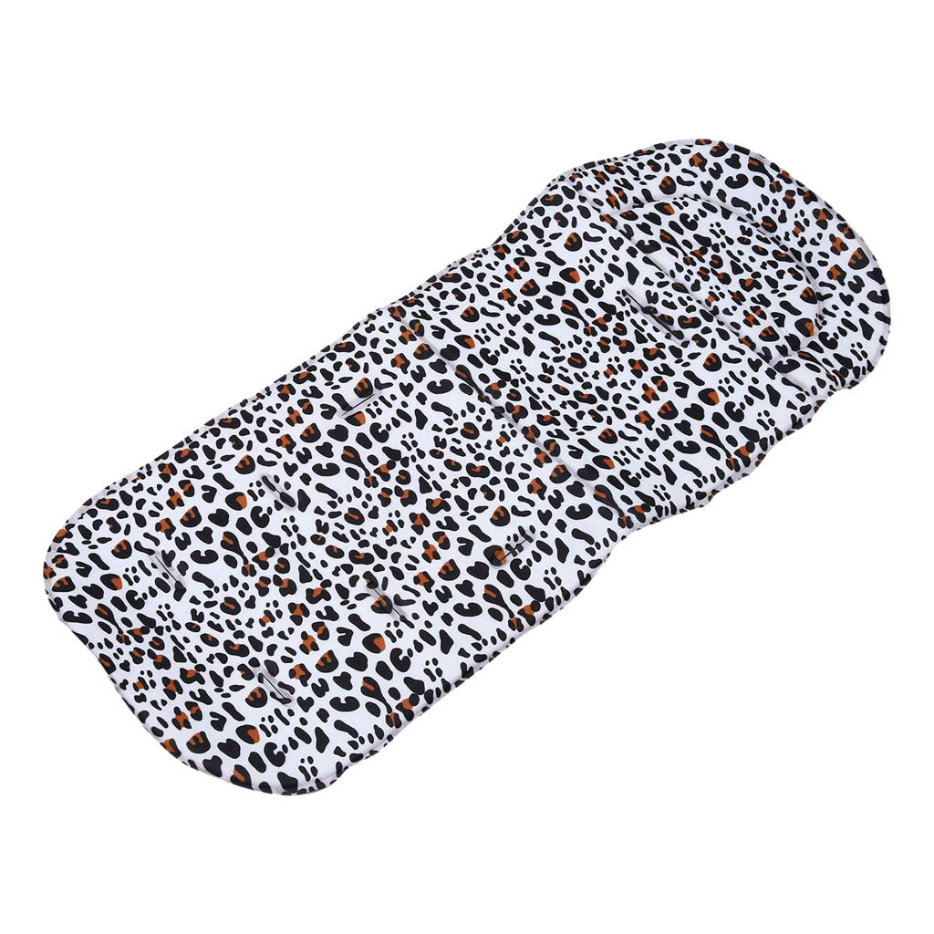 Universal Stroller Pram Pushchair Car Seat Liner Cushion Pad Mat for Kids Leopard