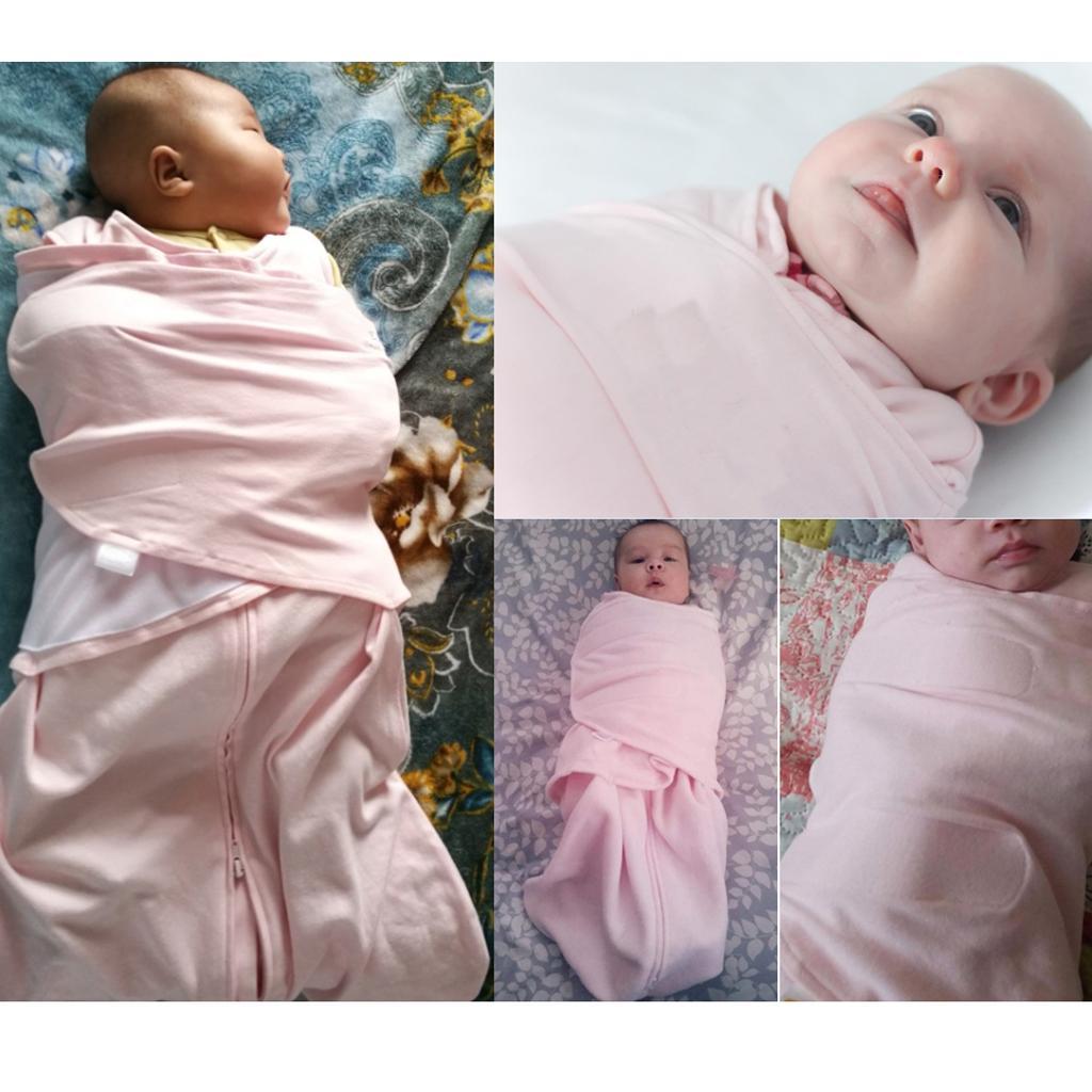 Newborn Swaddle Swaddling Baby Snuggle Wrap Blanket Bedding Soft Feel Pink