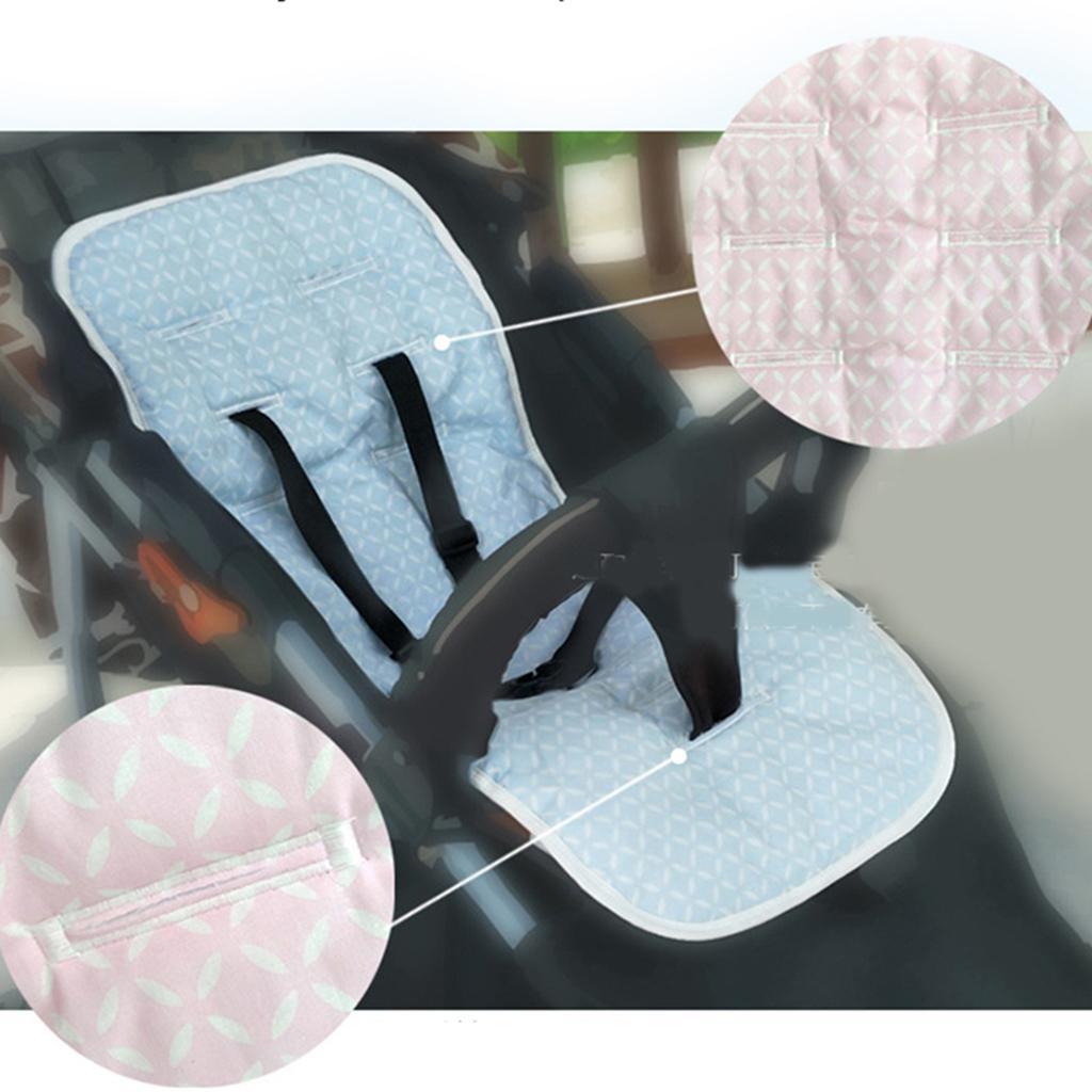 Stroller Car Seat Padding Baby Toddler Pram Liner Pad Cushion Blue