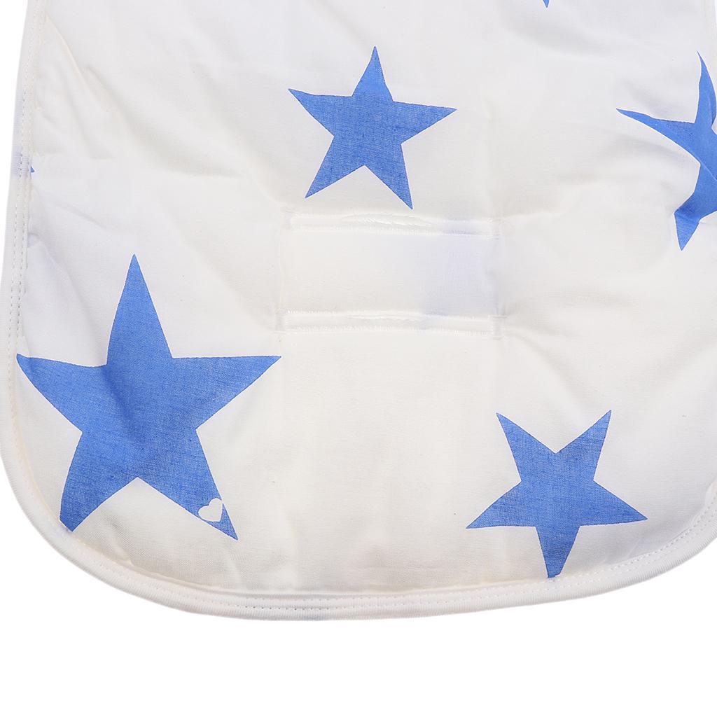 Stroller Car Seat Padding Baby Toddler Pram Liner Pad Cushion Blue Star