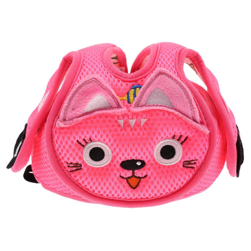 Baby Infant Toddlers Protection Cap Shatter-Resistant Head Cap Pink sloths