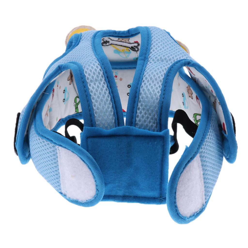 Baby Infant Toddlers Protection Cap Shatter-Resistant Head Cap Bue dog