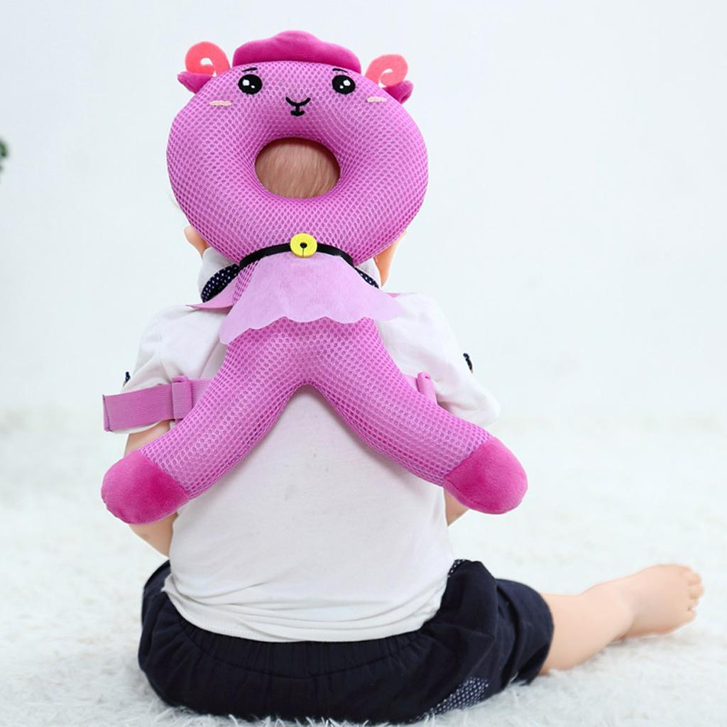 Baby Head Protector Safety Pad Cushion Kids Back Protection Purple Deer