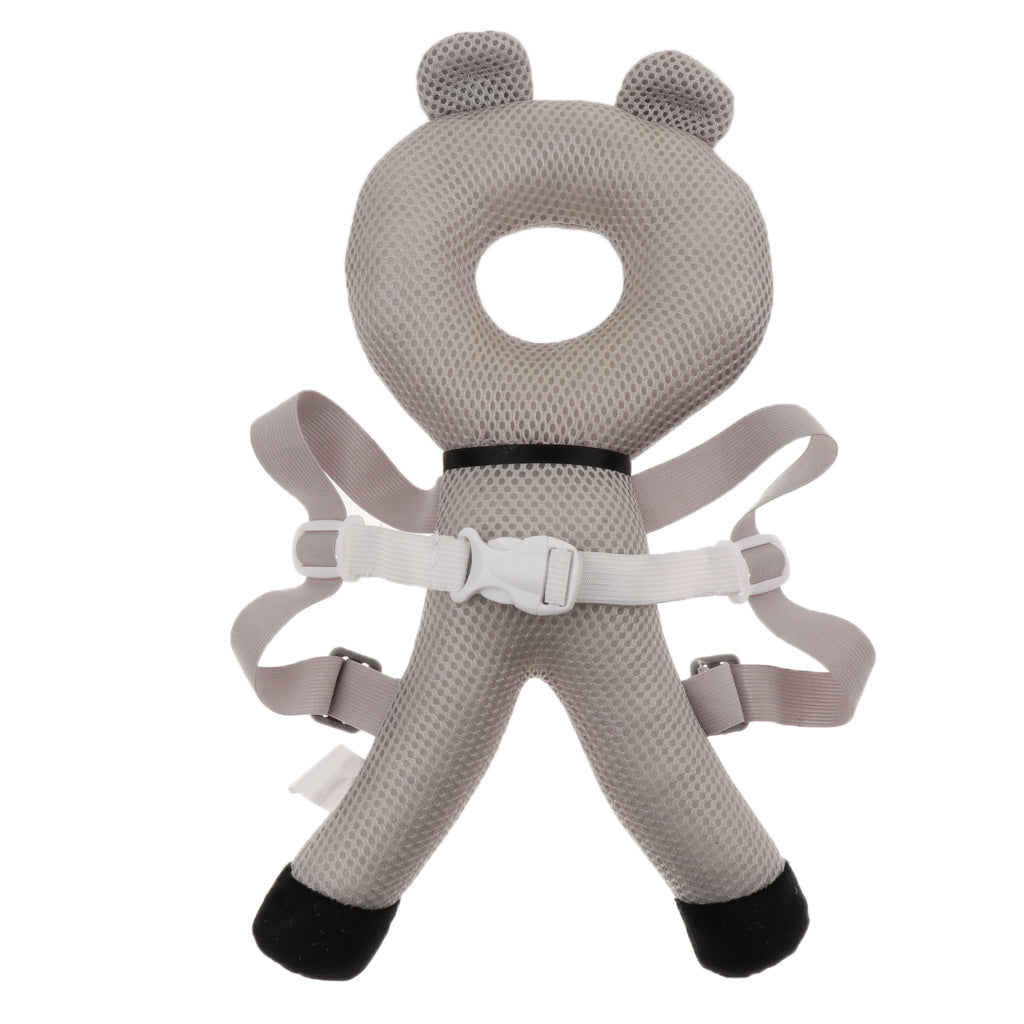 Baby Head Protector Safety Pad Cushion Kids Back Protection Grey Rabbit