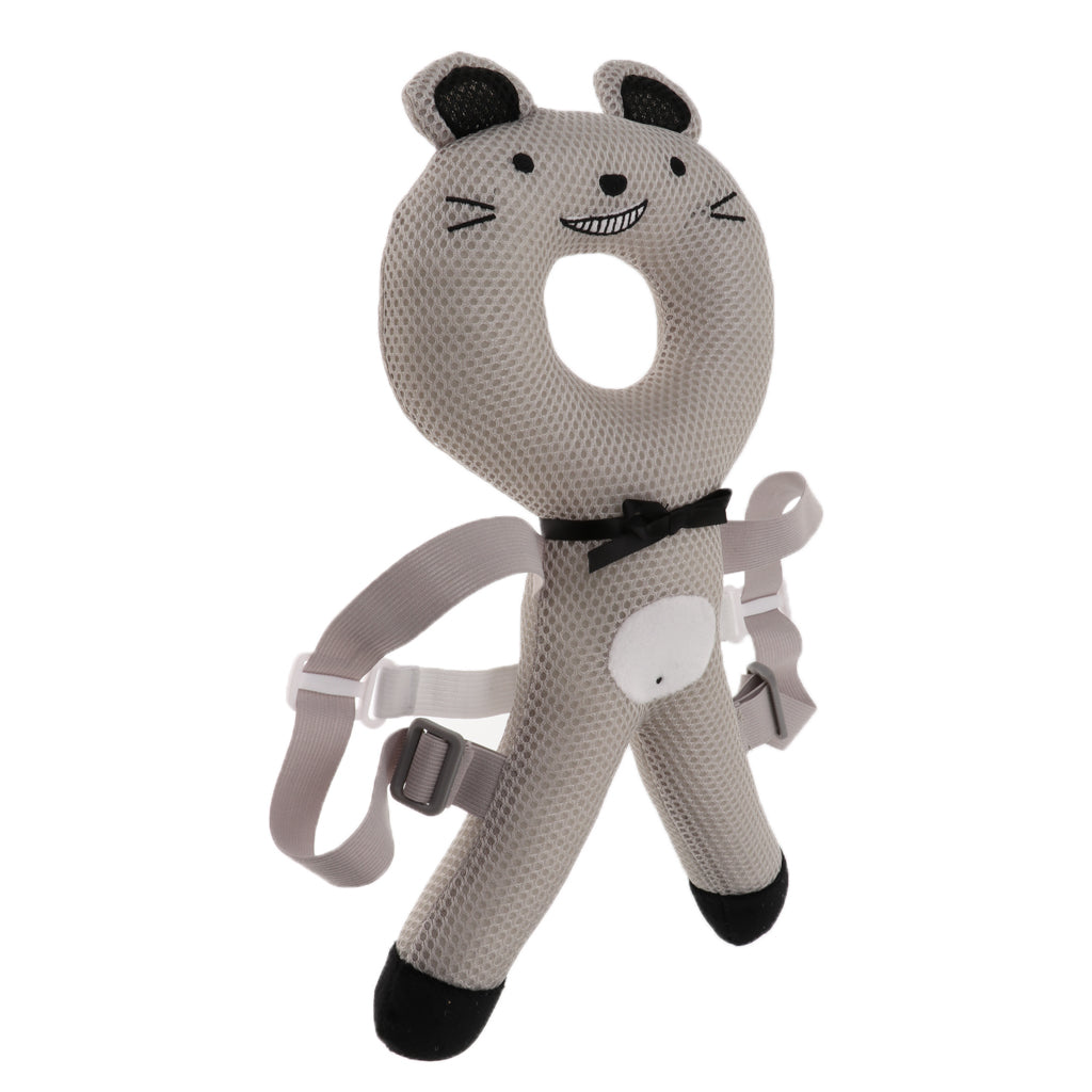 Baby Head Protector Safety Pad Cushion Kids Back Protection Grey Rabbit