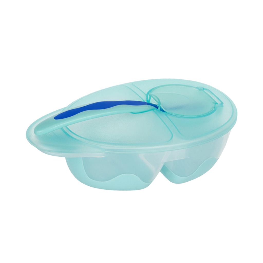 Infant fashion complementary food bowl set baby eating bowl Green