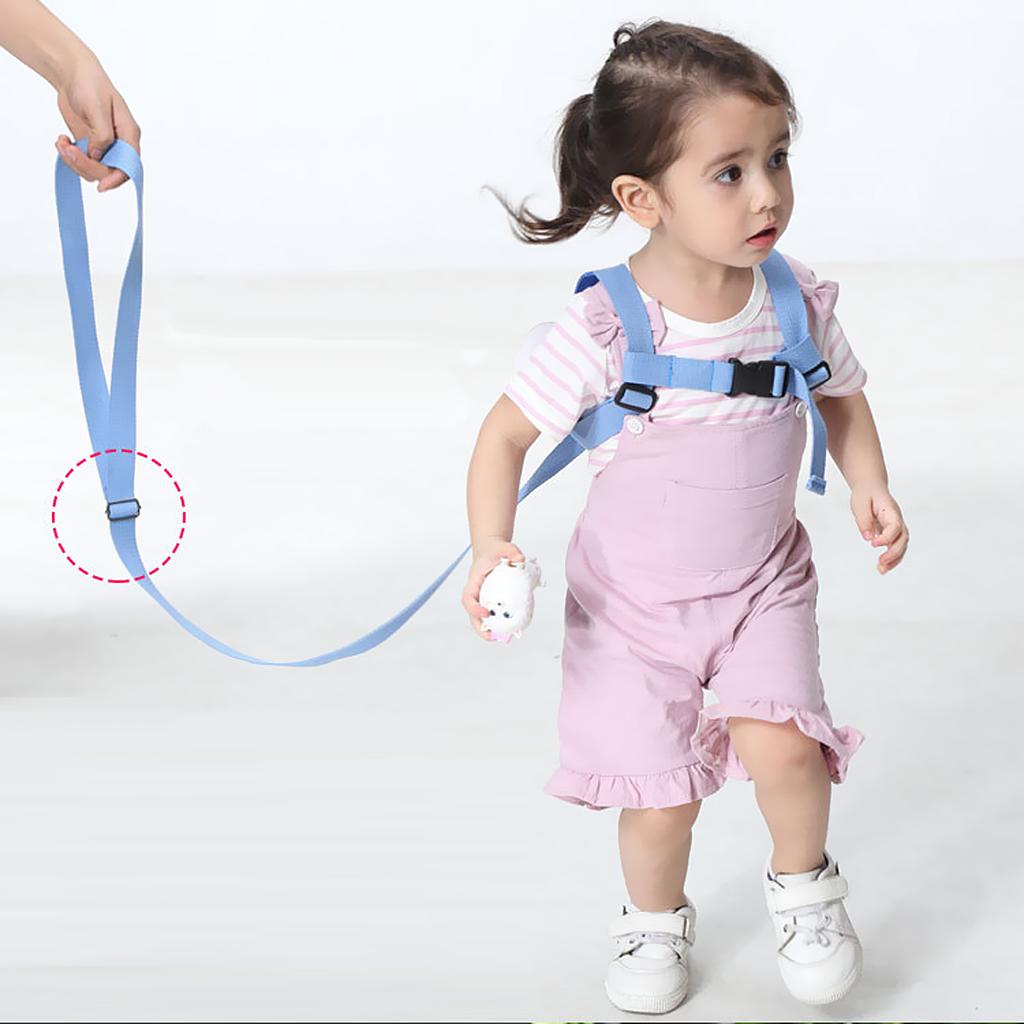 Baby Anti-lost Walking Safety Harness Reins Strap with Leash Blue Butterfly