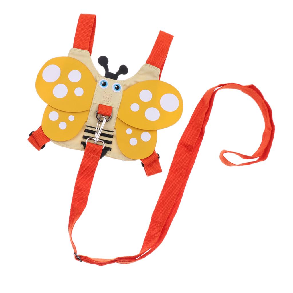 Baby Anti-lost Walking Safety Harness Reins Strap with Leash Yellow Bee