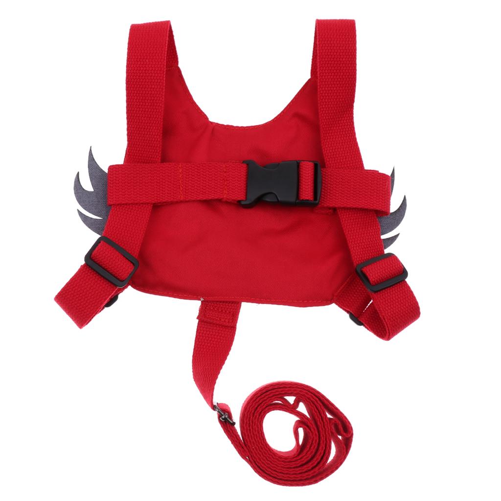 Baby Anti-lost Walking Safety Harness Reins Strap with Leash Red Tiger