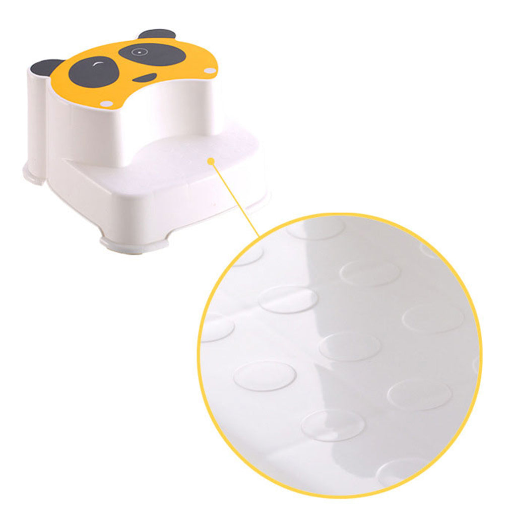 Baby Double Step Stool for Kids Anti-Slip Childs Foot Stool Yellow