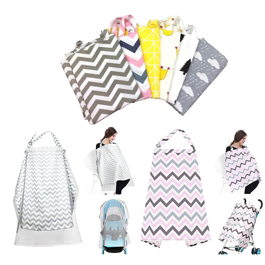 Premium Cotton Nursing Cover For Breastfeeding Infants Multi