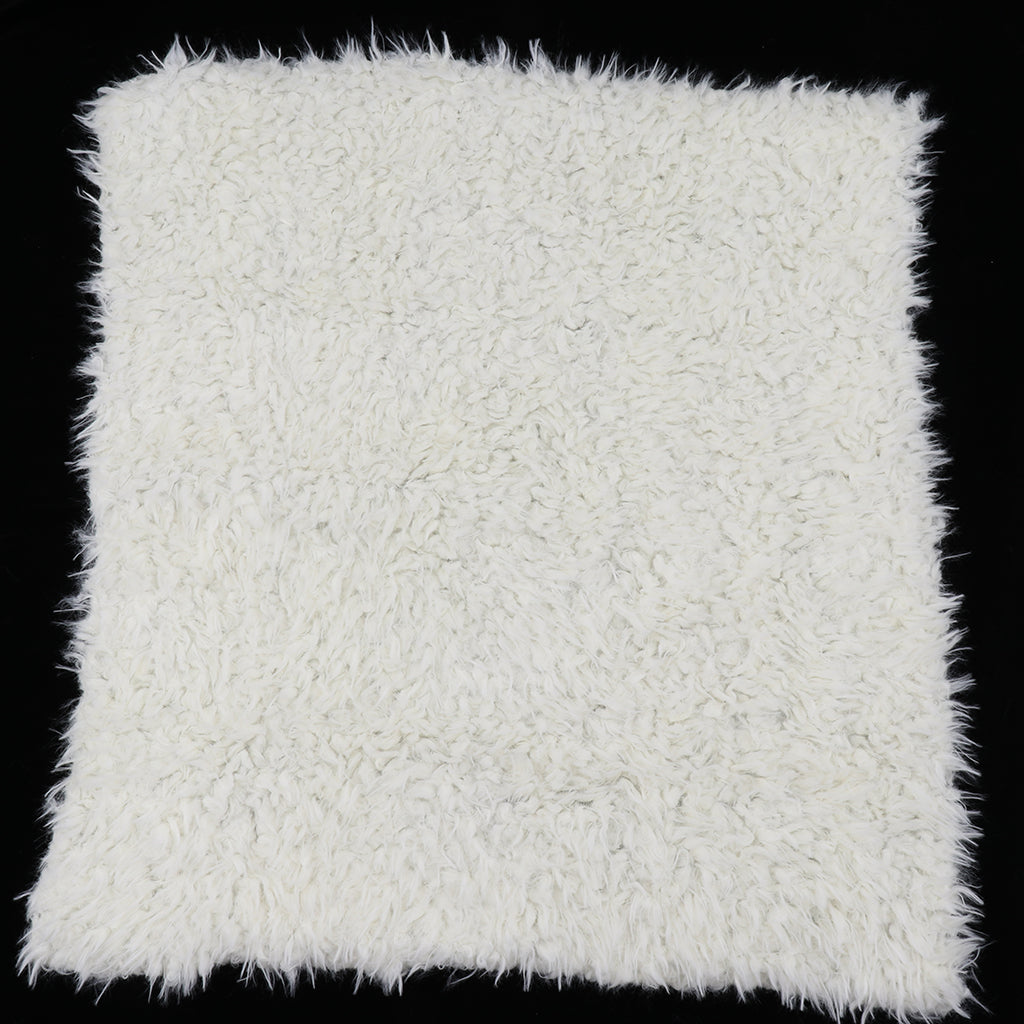 DIY Baby Photo Props Newborn Photography Soft Fur Quilt Mat Blanket Rug Beige