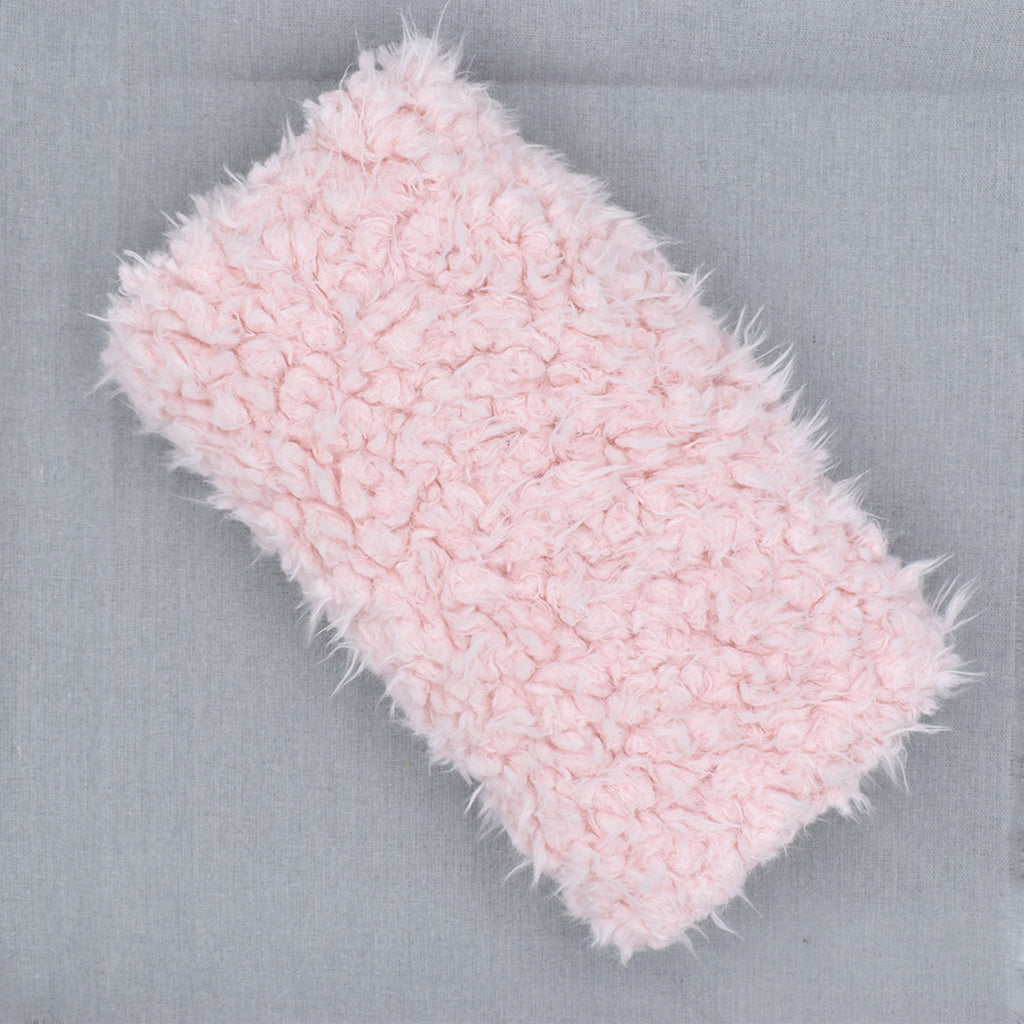 DIY Baby Photo Props Newborn Photography Soft Fur Quilt Mat Blanket Rug Light Pink