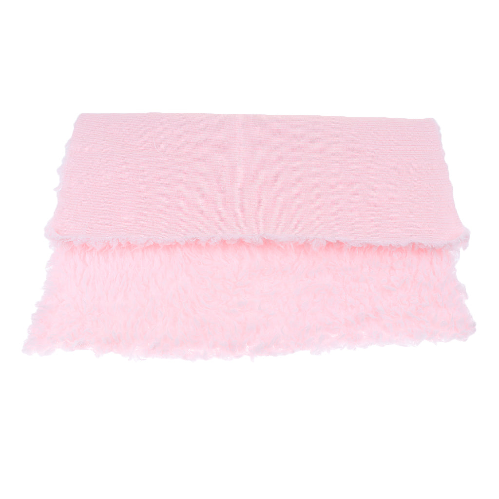 DIY Baby Photo Props Newborn Photography Soft Fur Quilt Mat Blanket Rug Light Pink