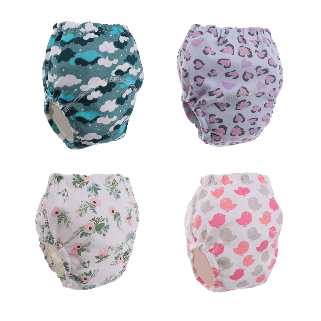 Baby Infant Kids Four-Layer Gauze Diaper Learning Pants Sky Size 80
