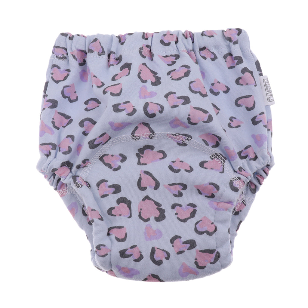 Baby Infant Kids Four-Layer Gauze Diaper Learning Pants Purple heart Size 80