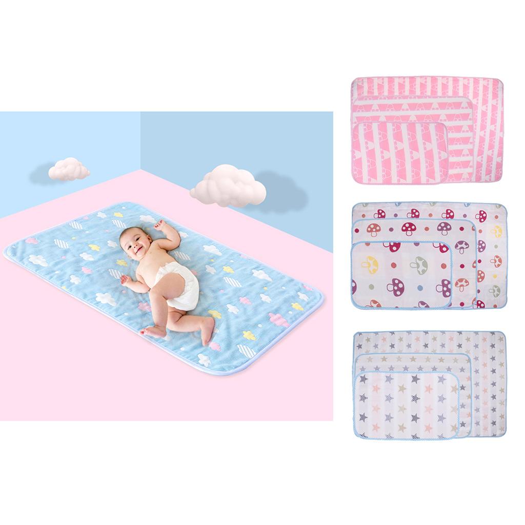 Baby Waterproof Cotton Urine Mat Nappy Bed Changing Diaper Pad 30x45cm Crown