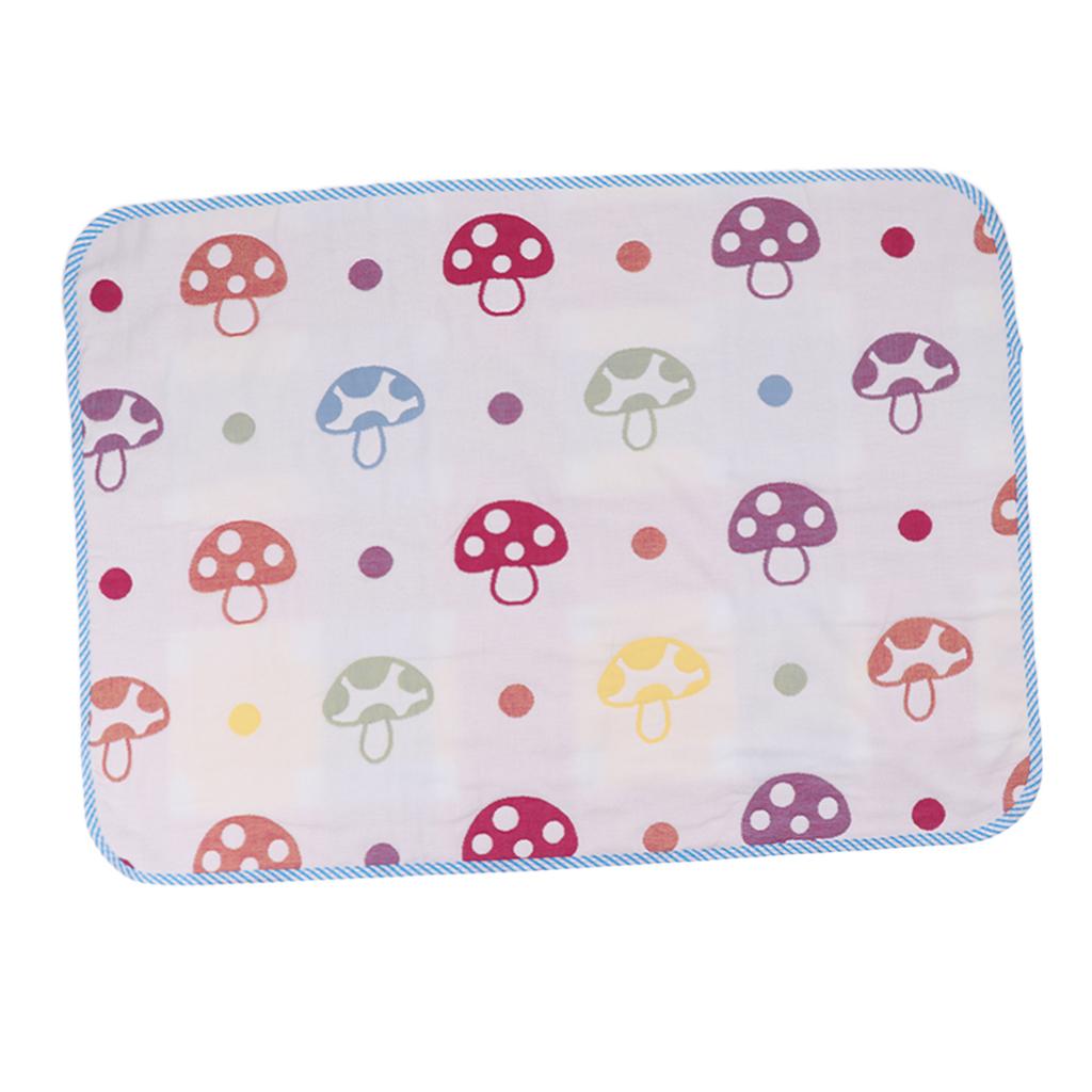 Baby Waterproof Cotton Urine Mat Nappy Bed Changing Diaper Pad 50x70cm Mushroom