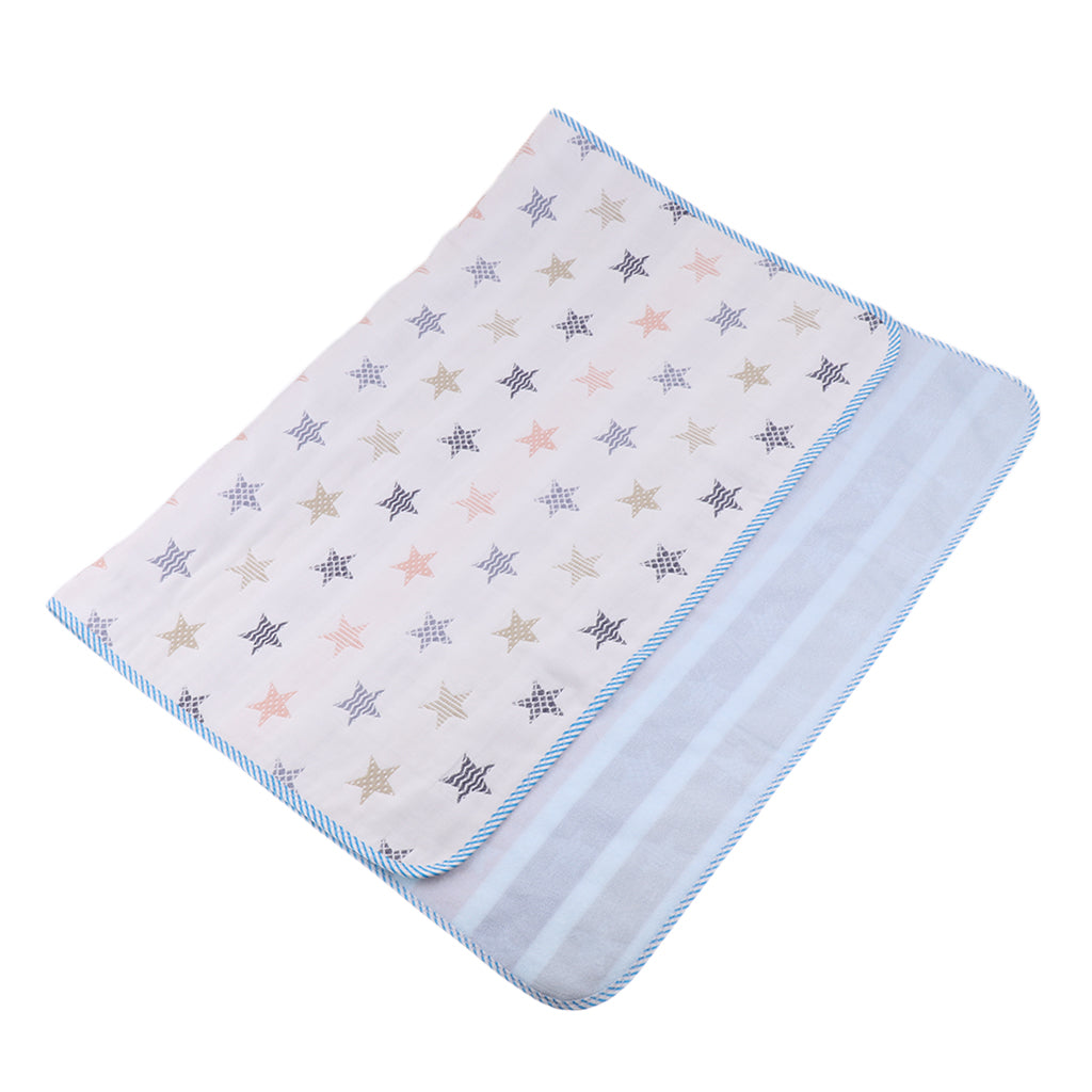 Baby Waterproof Cotton Urine Mat Nappy Bed Changing Diaper Pad 70x100cm Star