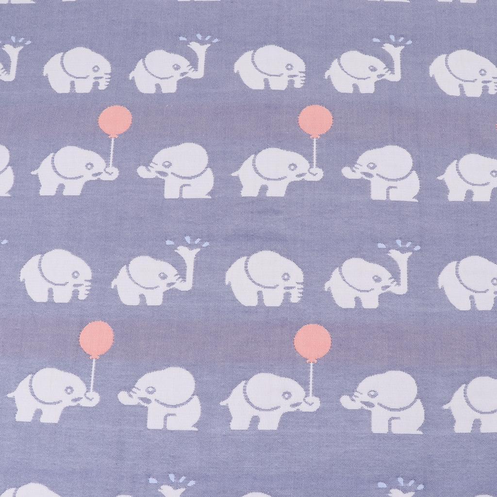 Baby Six-Layer Gauze Padding Mattress Changing Diaper Pad  Blue elephant  50x70cm