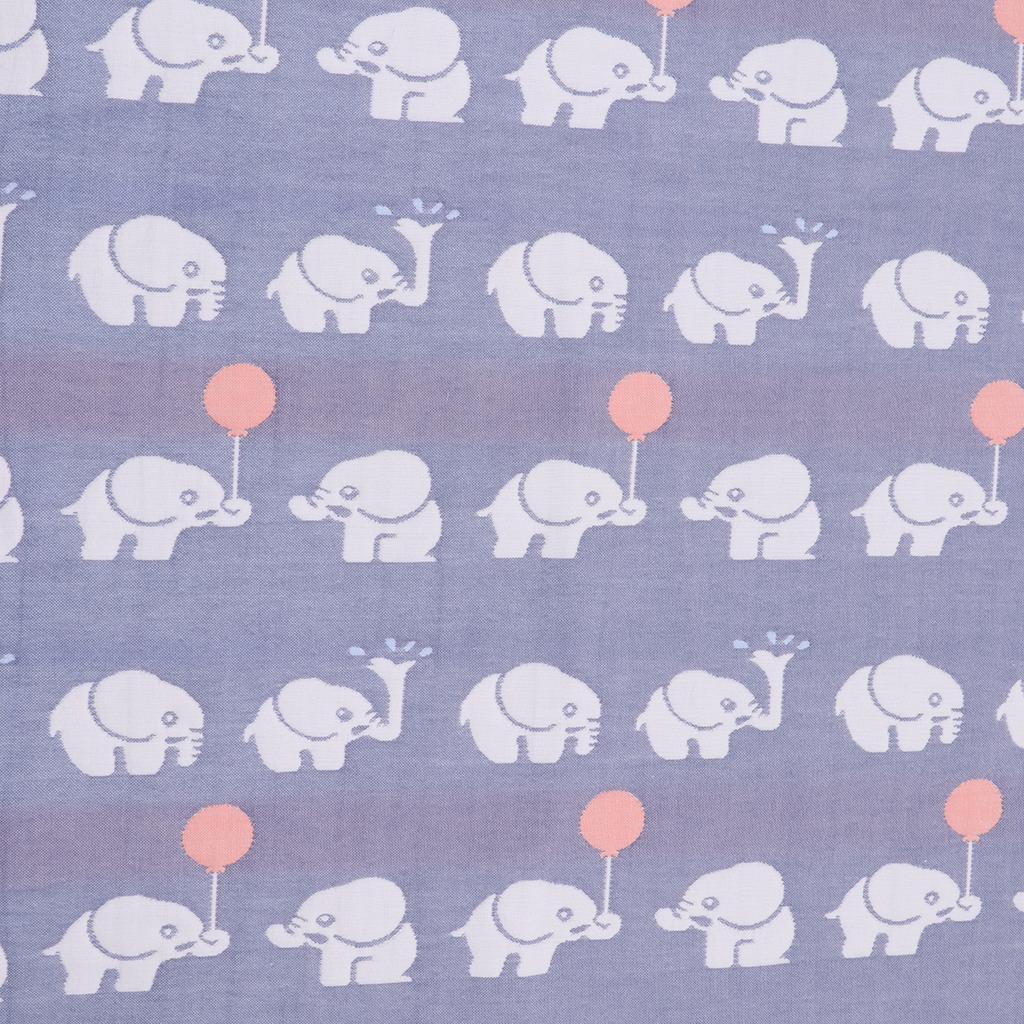 Baby Six-Layer Gauze Padding Mattress Changing Diaper Pad  Blue elephant  70x100cm