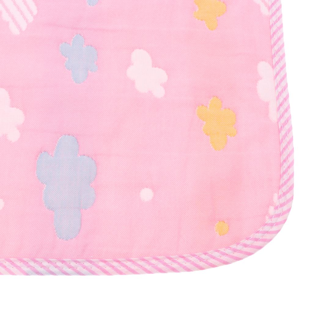 Baby Six-Layer Gauze Padding Mattress Changing Diaper Pad  Pink cloud  30x45cm