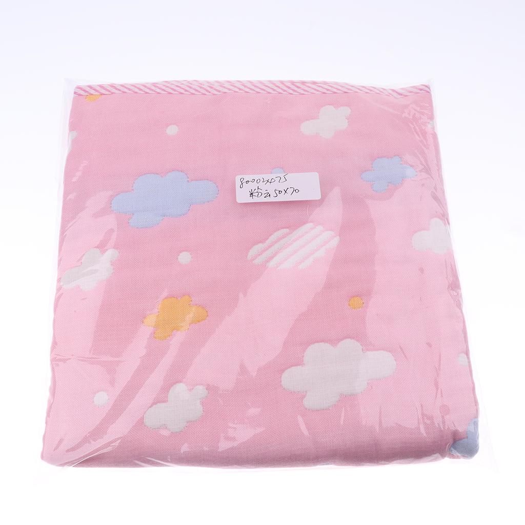 Baby Six-Layer Gauze Padding Mattress Changing Diaper Pad  Pink cloud  50x70cm