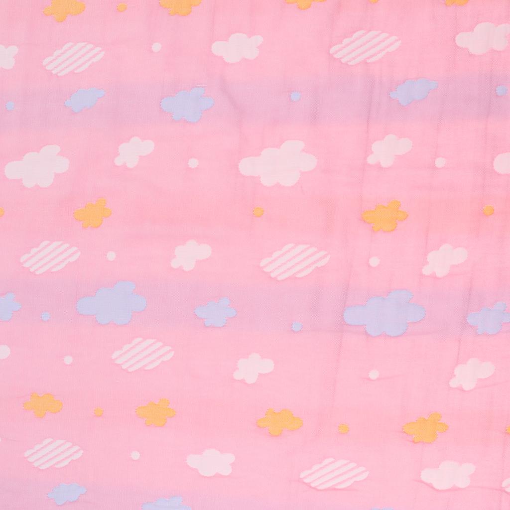Baby Six-Layer Gauze Padding Mattress Changing Diaper Pad  Pink cloud  70x100cm