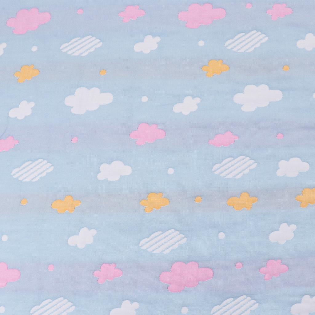 Baby Six-Layer Gauze Padding Mattress Changing Diaper Pad  Blue cloud  50x70cm